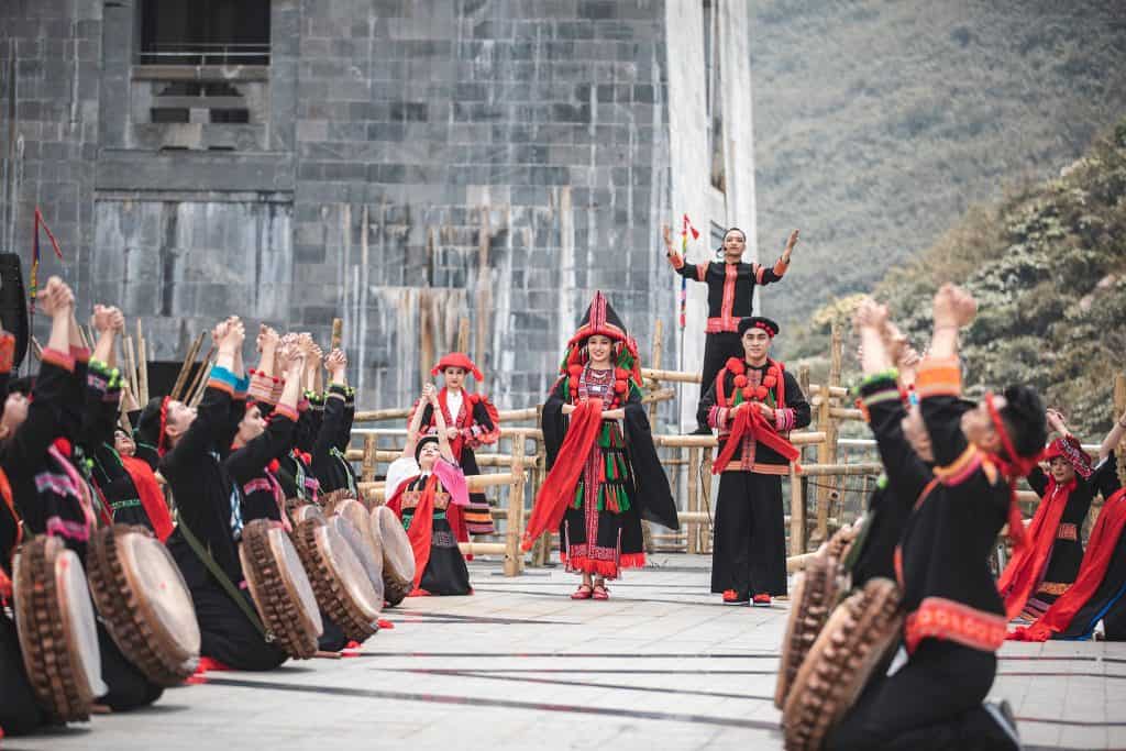Ha Giang traditional dance and music performance showcasing local culture.
