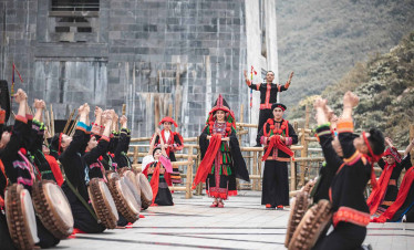 Ha Giang traditional dance and music performance showcasing local culture.