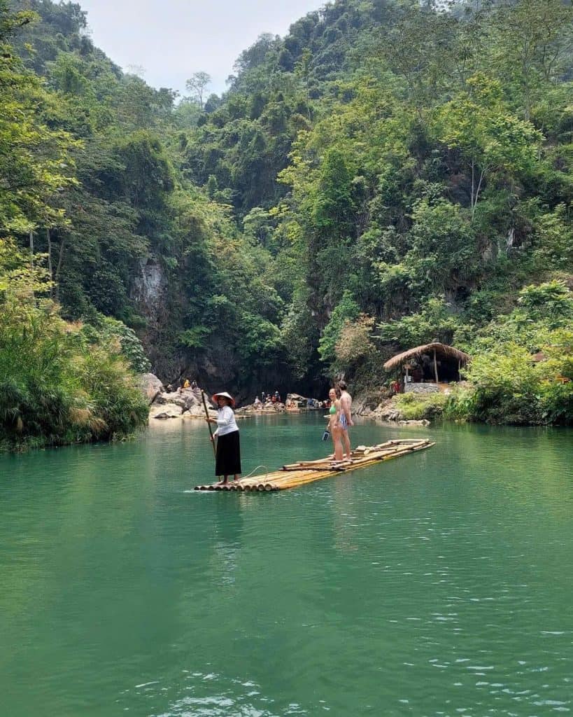 Floating river tour in Halong Bay with local guides.