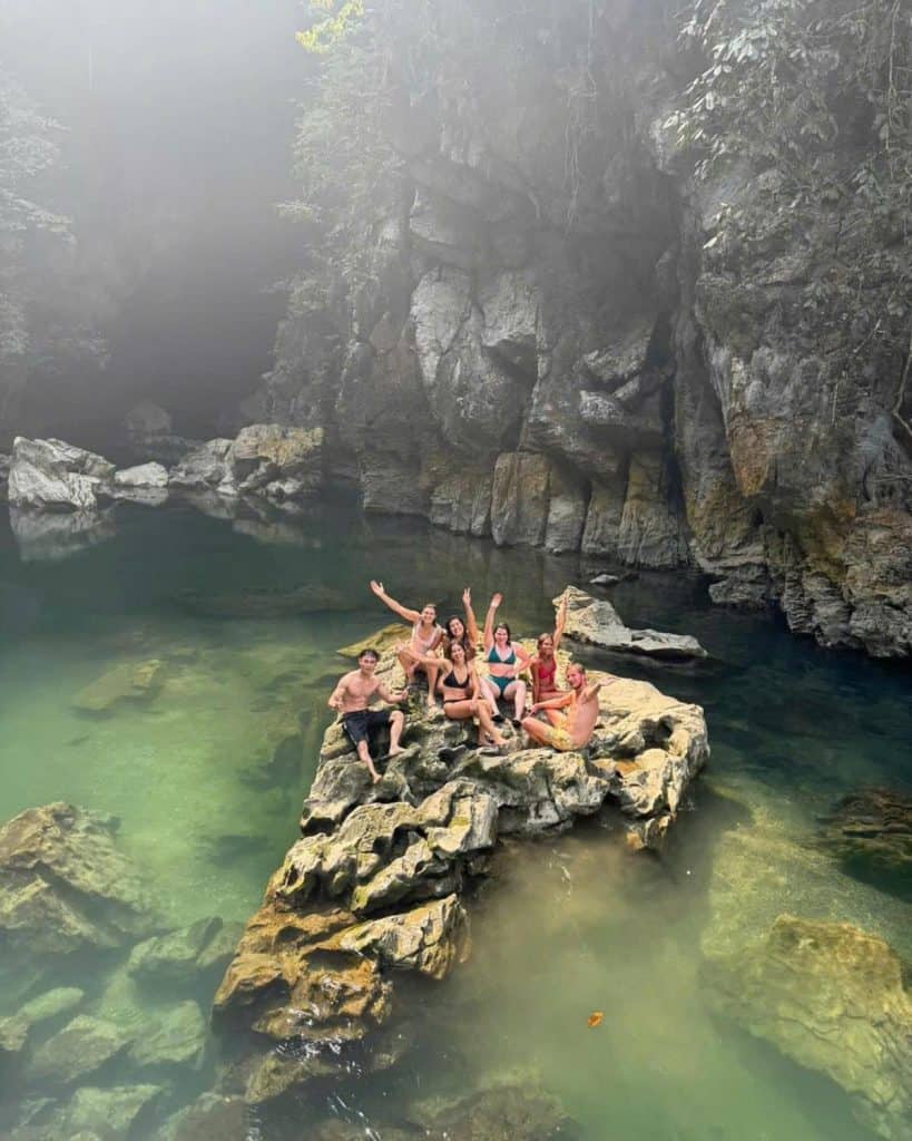 Hidden Cave River - Adventure and relaxation in Vietnam's scenic nature.