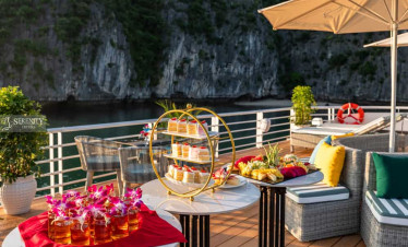 Serenity Cruise offers a relaxing experience with stunning views of Lan Ha Bay's emerald waters.