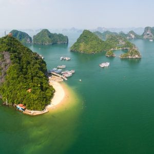 halong-bay-titop-island-aerial-beach-view-viettrendtour