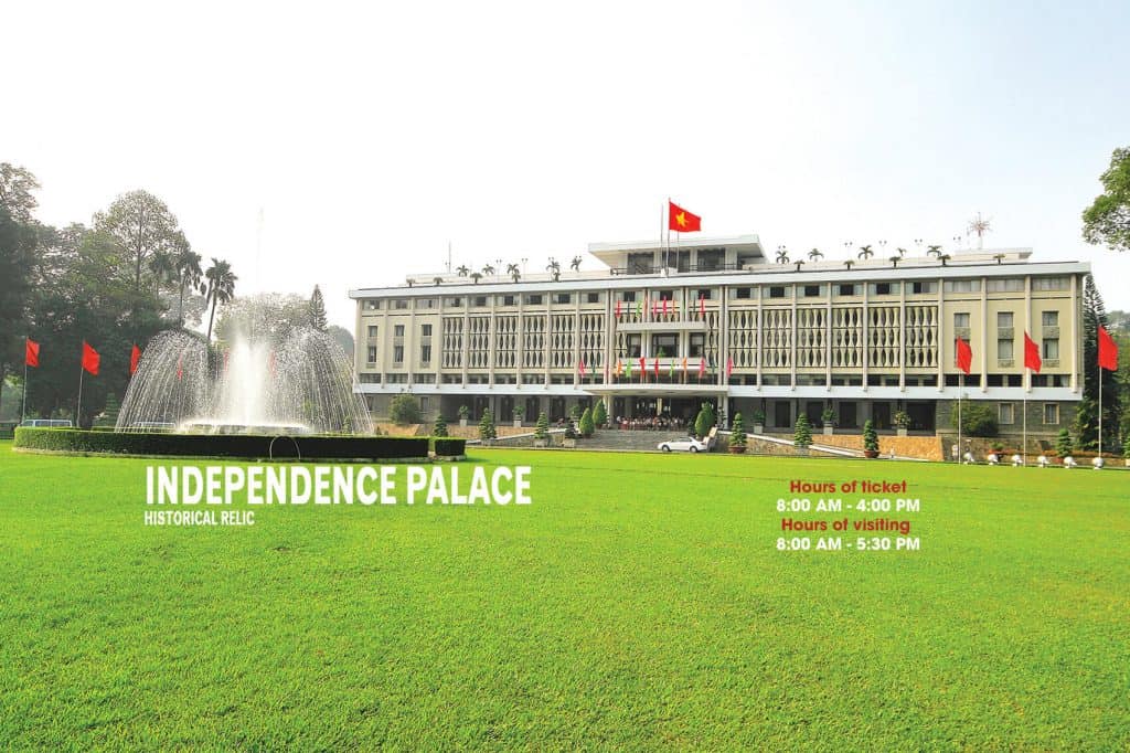 Ho Chi Minh City Independence Palace, a historic landmark and symbol of Vietnam's independence.