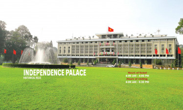 Ho Chi Minh City Independence Palace, a historic landmark and symbol of Vietnam's independence.