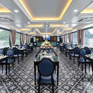 restaurant-dining-hall-pamela-cruise-halong-bay-viettrendtour