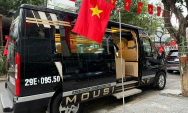 Luxury van for Hanoi to Sapa transfer with scenic views.