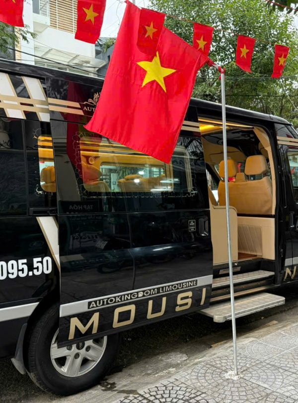 Luxury van for Hanoi to Sapa transfer with scenic views.