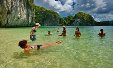 Halong bay beach relaxing tour-viettrendtour-halongbay.