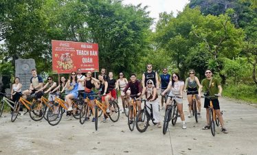 Sapa mountain view with group cycling adventure, experience Vietnam's stunning landscapes.