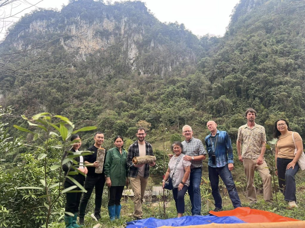 Explore stunning mountain scenery with a vibrant group tour in Vietnam.