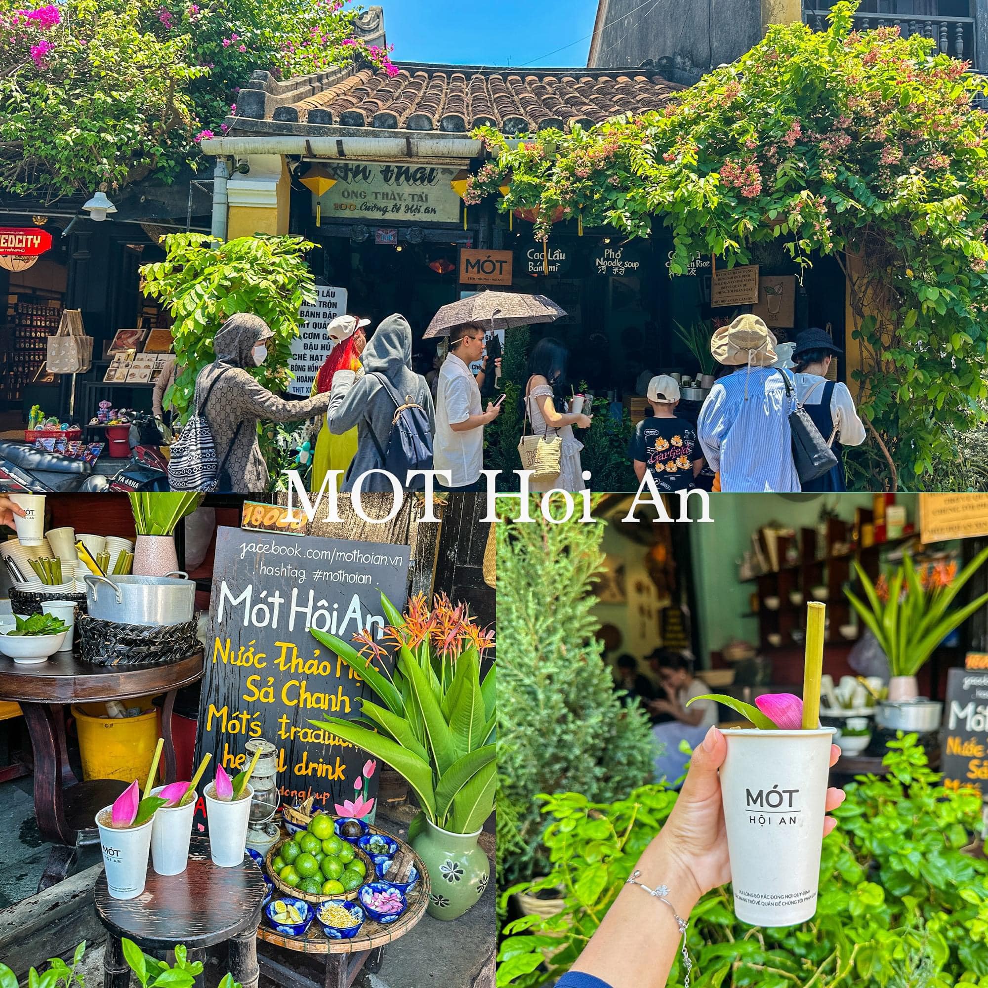 Hoi An vibrant street market scene with local vendors and colorful produce.