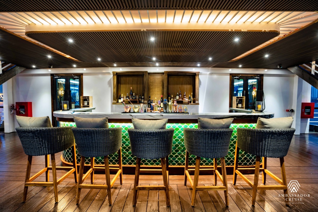 ambassador-day-cruise-sundeck-bar-lounge-halong-bay-viettrendtour
