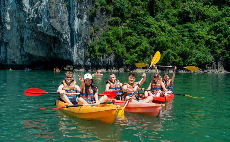 halong bay day cruise kayaking luon cave