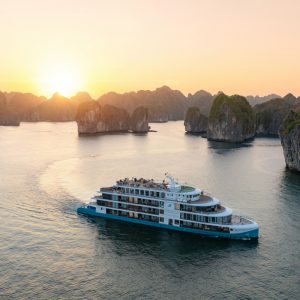 Golden Sunset with Capella Cruise on Lan Ha Bay