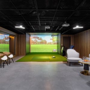 indoor-golf-simulator-room-grand-pioneers-cruise-halong-bay-viettrendtour