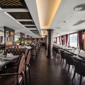restaurant-dining-hall-window-ambassador-cruise-halong-bay-viettrendtour