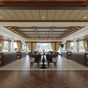 restaurant-main-dining-hall-lyra-grandeur-lan-ha-bay-viettrendtour