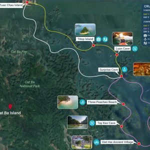 route-map-2d1n-classic-itinerary-amanda-halong-cruise-halong-bay-viettrendtour