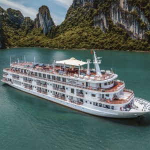 ship-closeup-aerial-ambassador-signature-lan-ha-bay-viettrendtour