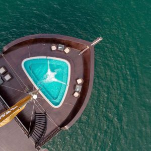 Bow Pool Aerial View – Lan Ha Bay – ViettrendTour