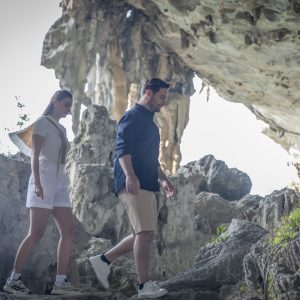 cave-exploration-couple-calista-cruise-halong-bay-viettrendtour