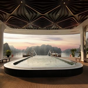 pool-sunset-calista-cruise-halong-bay-viettrendtour